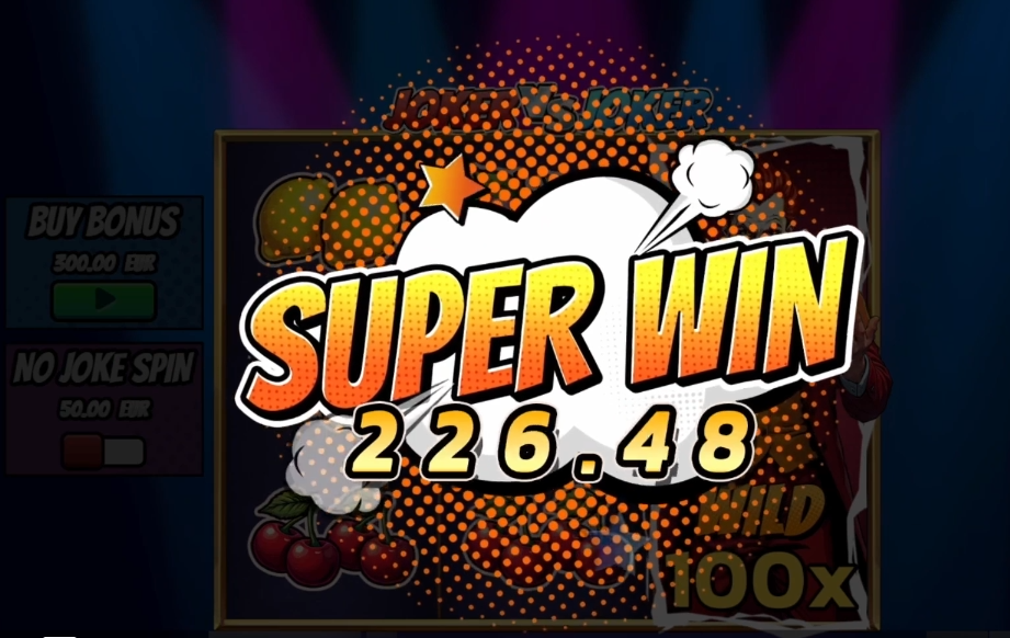 Écran d'accueil Joker vs Joker avec Expanding Multiplier Wilds et gain max x7.500